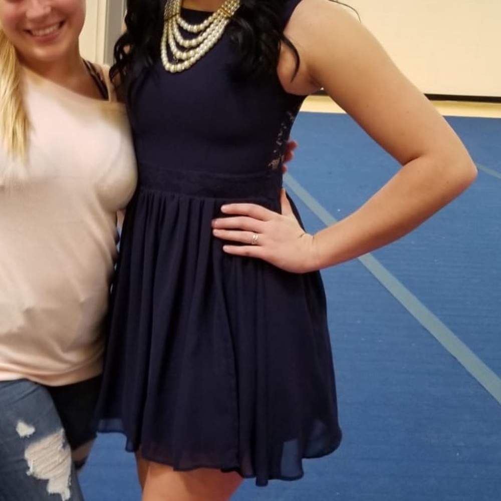 Blue dress